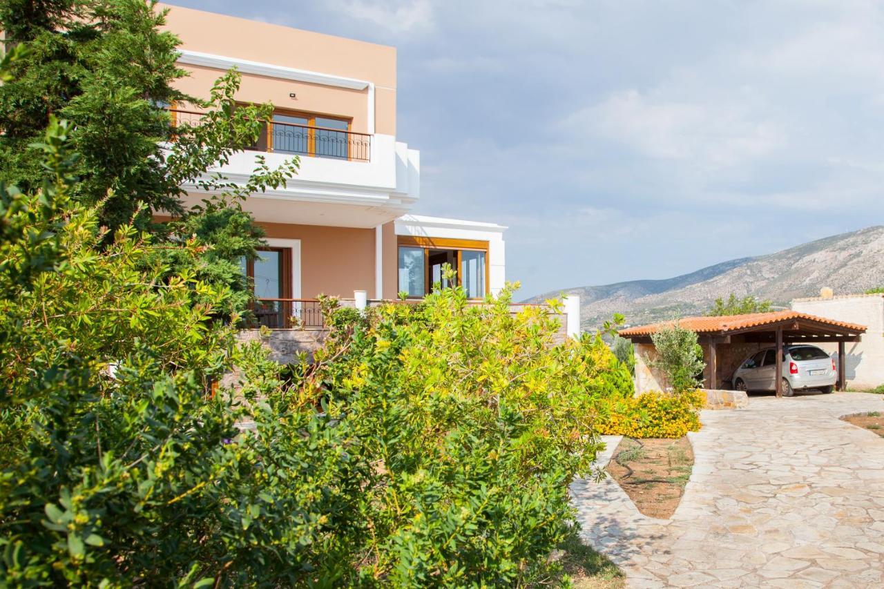 Villa Apex With Seaview Lagonisi Bagian luar foto