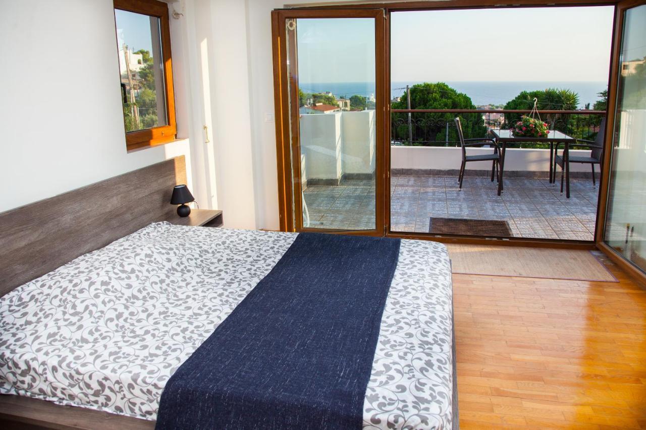 Villa Apex With Seaview Lagonisi Bagian luar foto