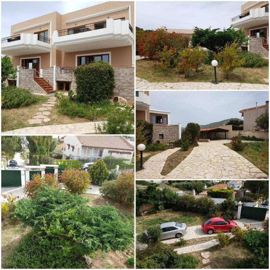 Villa Apex With Seaview Lagonisi Bagian luar foto